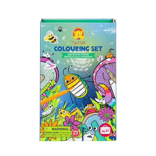 Tiger Tribe - Colouring Set - Backyard Bugs