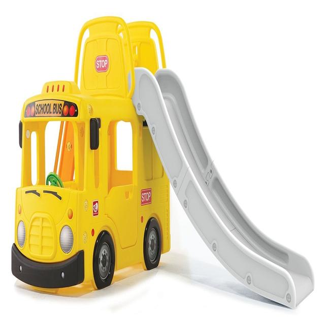 Factual Toys - School Premium Bus Slide - Yellow