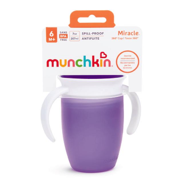 Munchkin - Miracle 360 Degree Trainer Cup - Purple - 207 ml