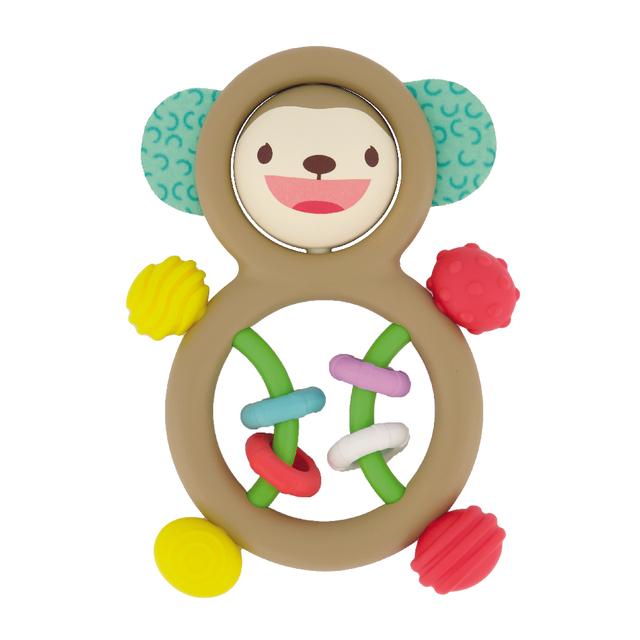 Infantino - Busy Lil' Sensory Rattle And Teether