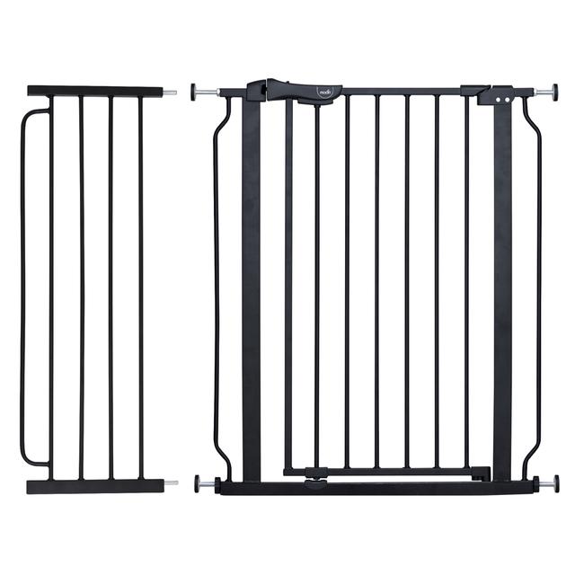 Moon - Secura Safety Gate With 30 cm Extension - Black - 76-80 cm