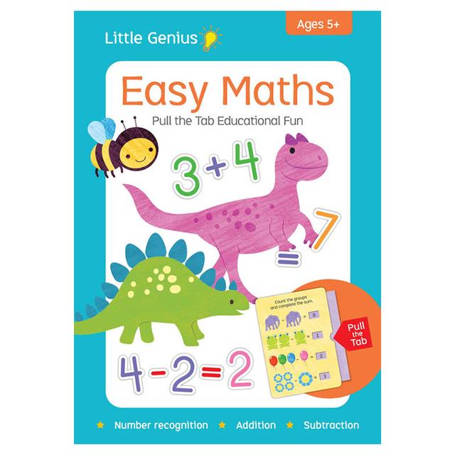 Little Genius - Easy Maths Pull The Tab Giant Flash Cards