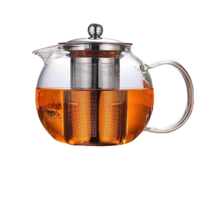 1Chase - Borosilicate Glass Teapot With Lid And Infuser - 1.3 L