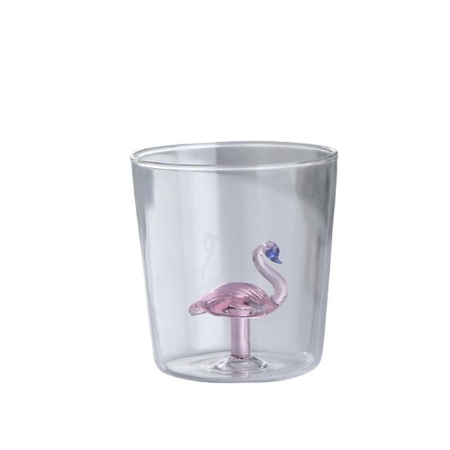 1Chase - Borosilicate Glass Cup - Animal Deco - 300 ml