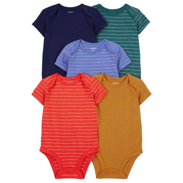 Carters - 5pc-Set - Baby Boys Stripes Bodysuit