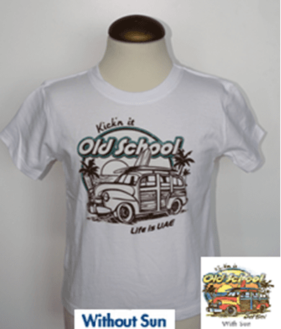 Old School Woody T-Shirt - White 