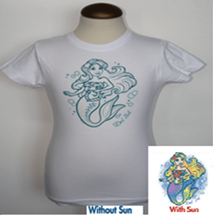 Serena Mermaid Girl's T-Shirt - White 