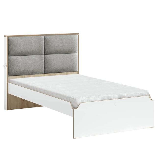 Cilek - Modera Fabric Headed Bed - White - 100x200 cm