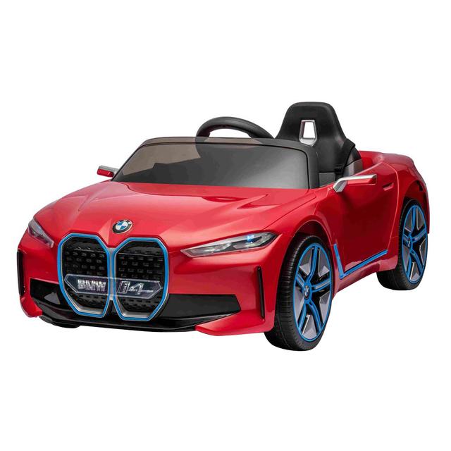 BMW - I4 Kids Ride-On Electric Ride-On Car - 12V - Red