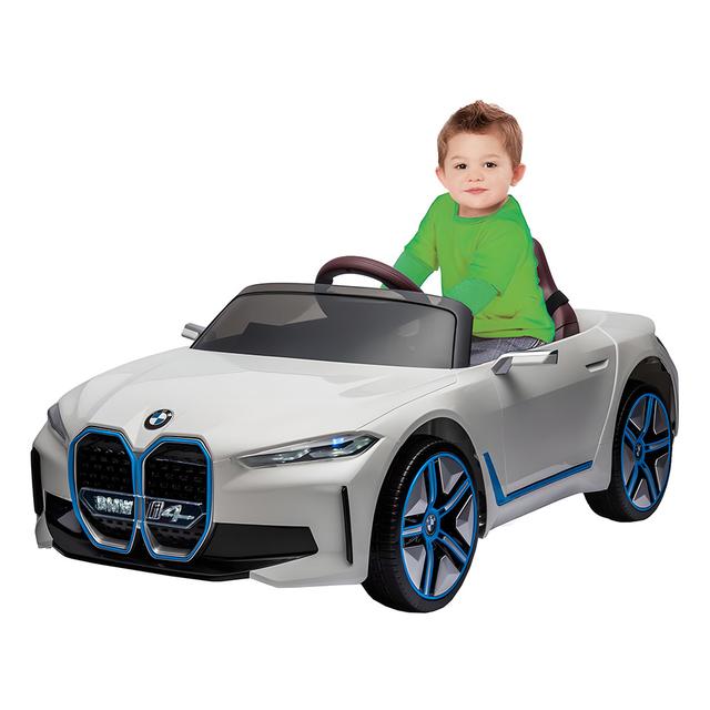 BMW - I4 Kids Ride-On Electric Ride-On Car - 12V - White