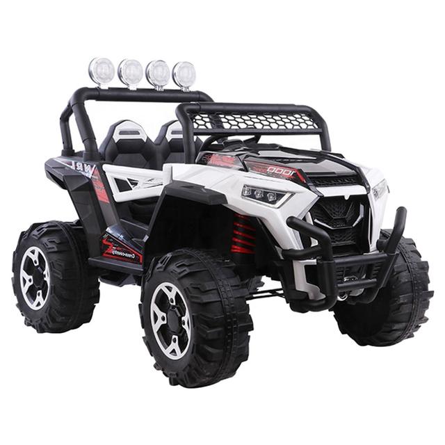 Amsham - Att 4X4 Kids Electric Rideon Jeep - White - 12V