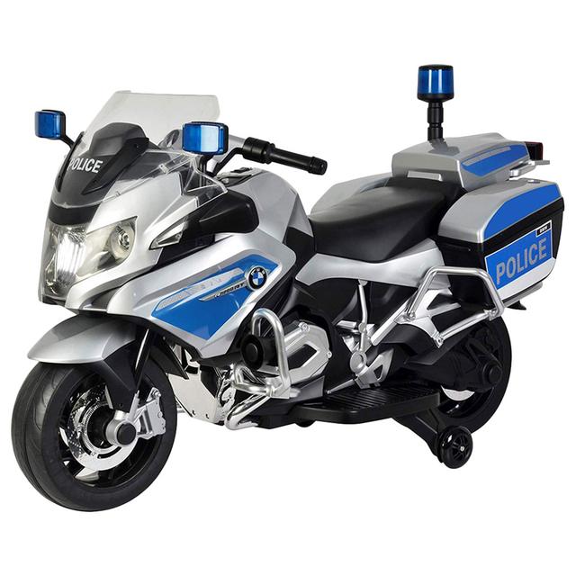 BMW - Police Kids Rideon Motorcycle - Silver - 12V