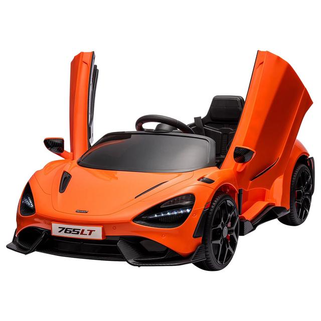 Mclaren - 765LT Kids Licensed Ride-On Electric Car - Orange - 12 V