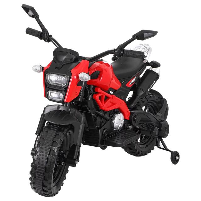 Amsham Toys - Kids Battery Operated Ride-On Bike - Red - 12 V