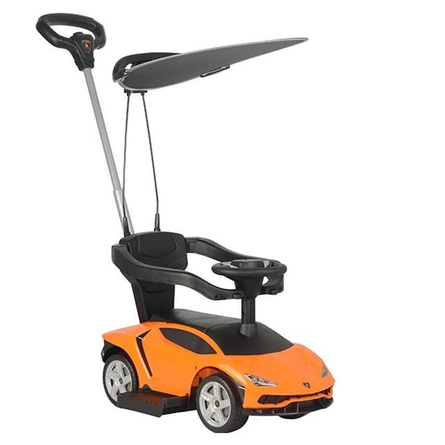 Lamborghini - Canopy Pusher Ride-On Car - Orange