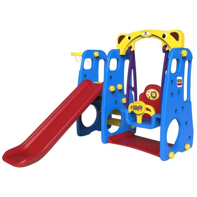 Factual Toys -  4-In-1 Indoor Playset Slide With Swing Activity