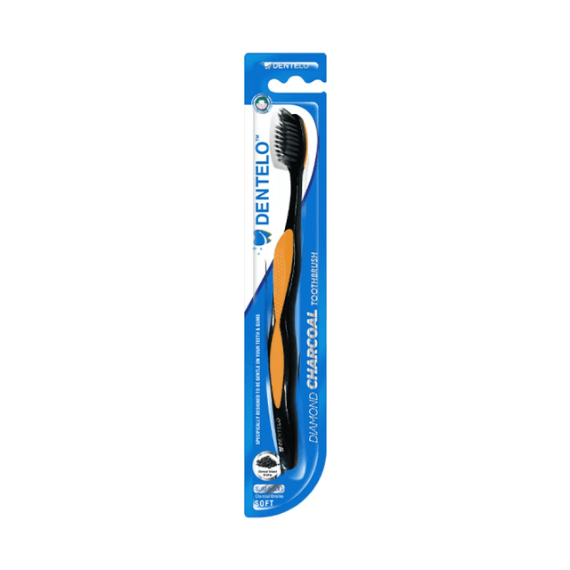 Dentelo - Diamond Charcoal Toothbrush One Size - Orange