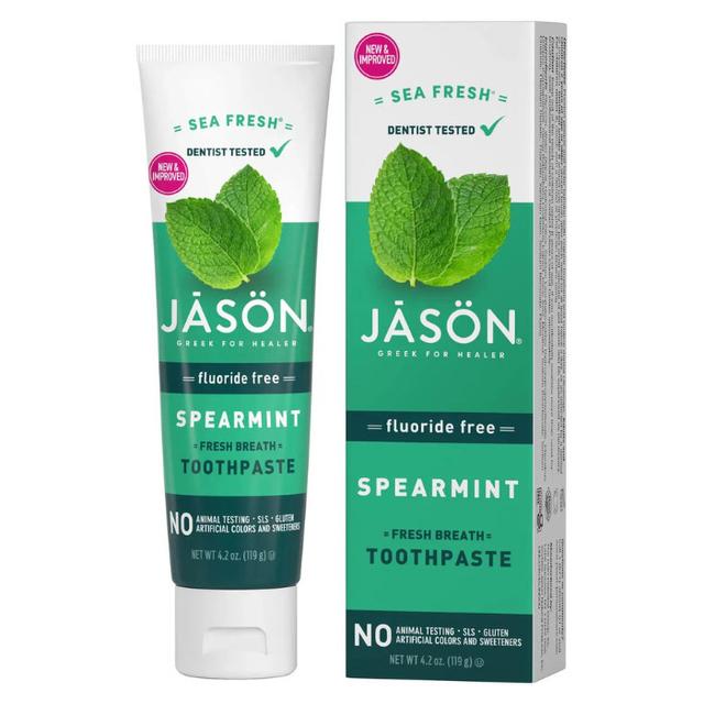 Jason - Sea Fresh Spearmint Toothpaste - Flouride Free 119g