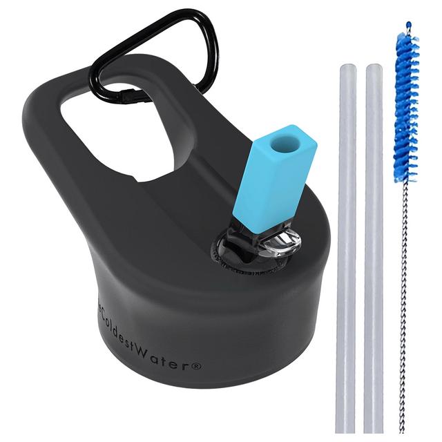 The Coldest Water - Coldest Water Bottle Wide Mouth Lid - Black