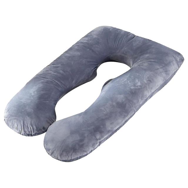 Blooming Blossom - U Shape Soft Full Body Pregnancy Pillow - Grey