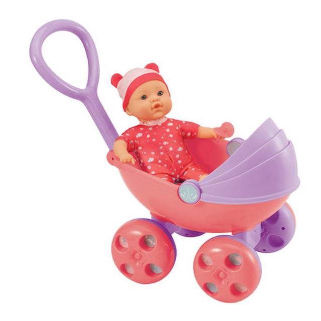 Toy School - Baby Sophia Pram With Doll