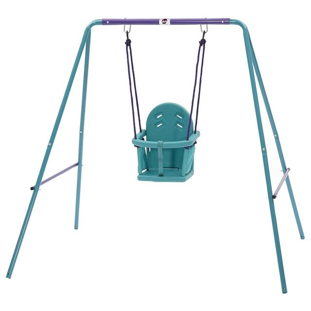 Plum - 2-in-1 Metal Swing Set - Purple/Teal