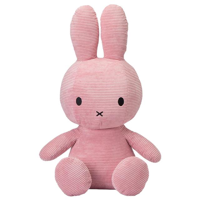 Bon Ton Toys - Miffy Sitting Corduroy Plush - Pink - 70 cm