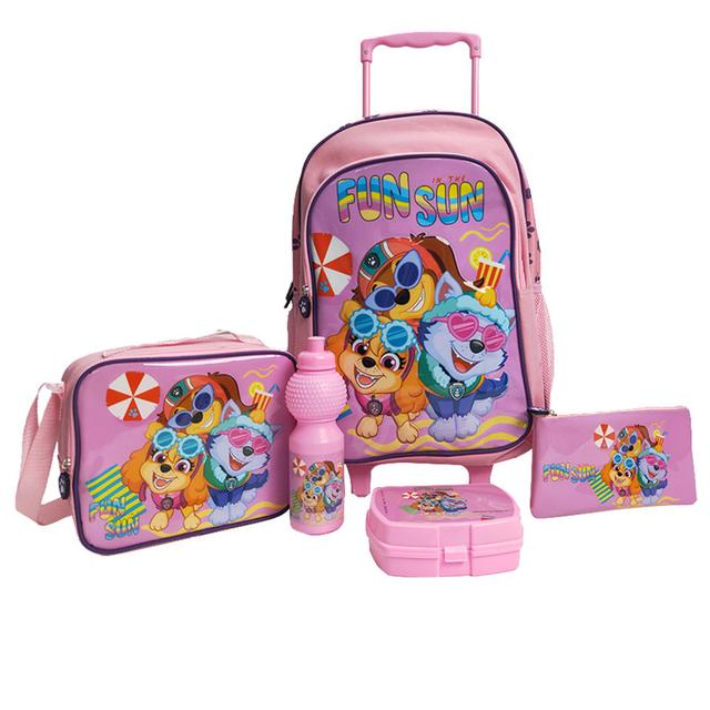 Paw Patrol - Trolley Bag 18-inch With Lunch Bag, Pencil Case, Water Bottle And Lunch Box