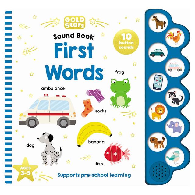 Gold Stars Vol. 2 - First Words 10-Button Sound Book