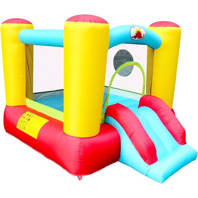 Myts - Compact Inflatable Bounce House With Slide And Basketball Hoop