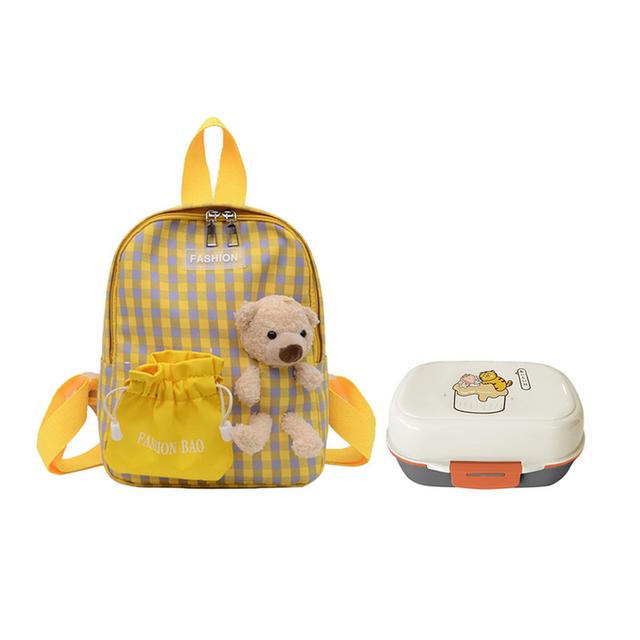 Star Babies - School Backpack W/ Eco Friendly - BPA Free Lunch Box - Yellow