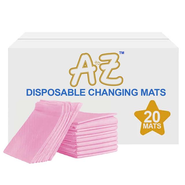 A to Z - Disposable Changing Mat - Pack of 20 - Large - Pink