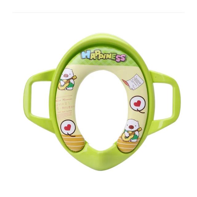 Star Babies - Portable Non-Slip Potty/Toilet Trainer Seat W/ Handle - Green