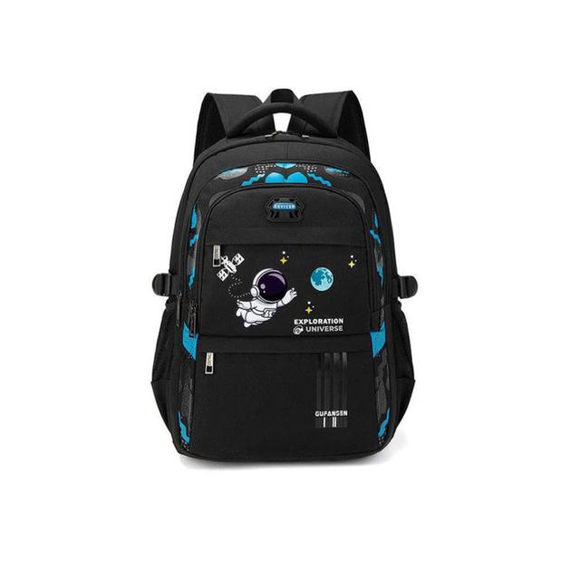 Star Babies - Children's Adjustable Shoulder Strap Backpack - Astronaut Black