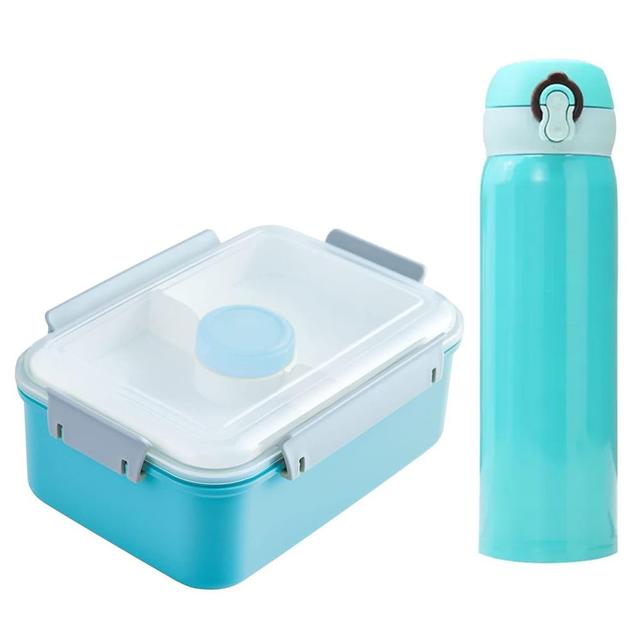 Star Babies - Kids Water Bottle 300ml With Lunch Box - Blue