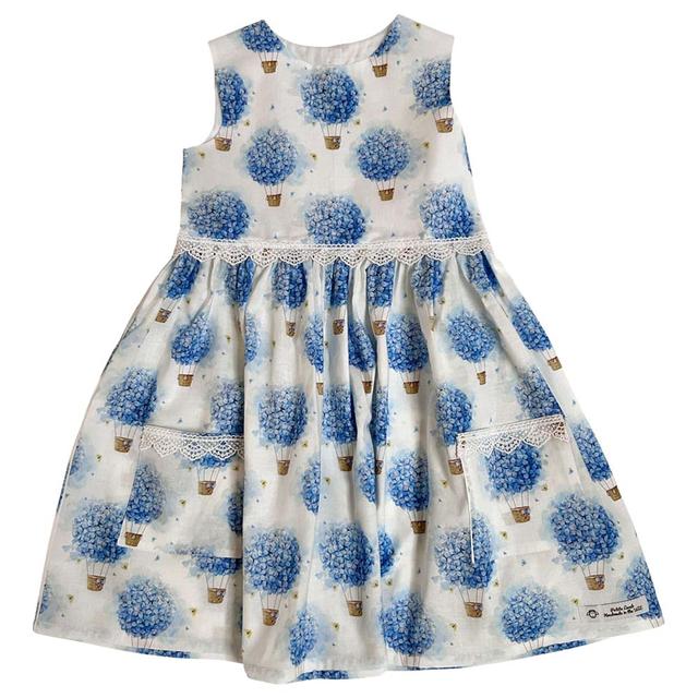 Petite Lamb - Summer Florence Dress - Blue Floral