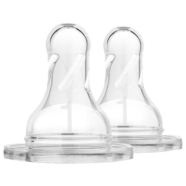 Dr. Brown's - Level 1 Silicone Narrow Options+ Nipple - Pack of 2