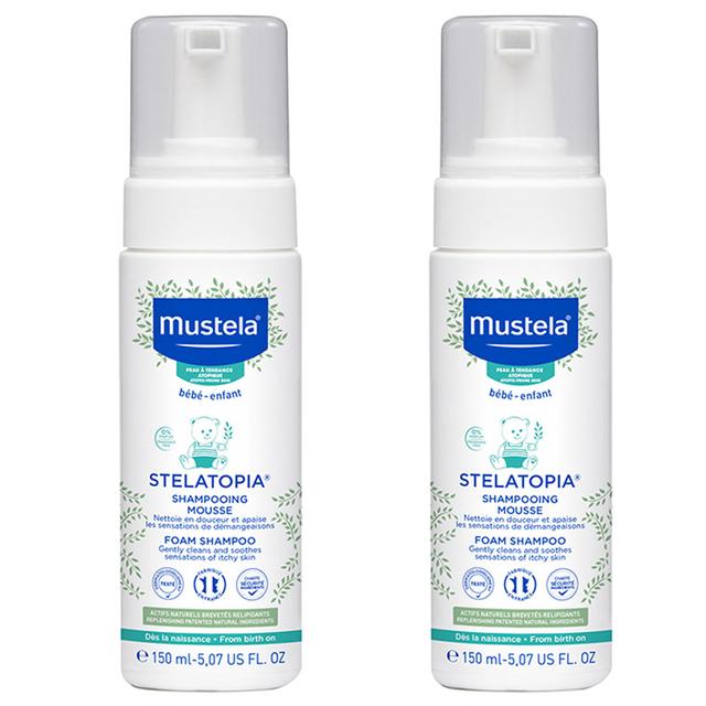 Mustela - Stelatopia Foam Shampoo Pack of 2 - 150ml Each