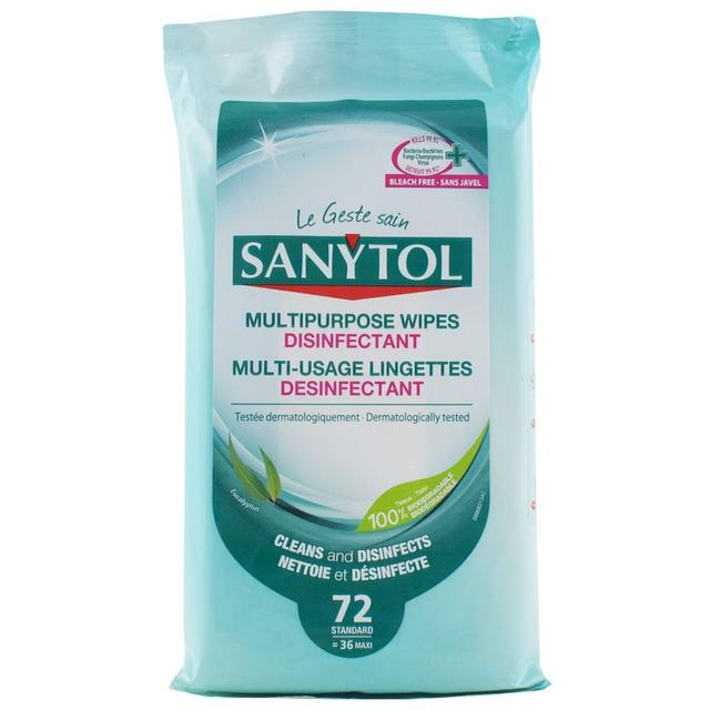 Sanytol - Multipurpose Disinfectant Wipes - 72pcs