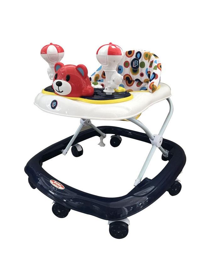 Lovely Baby - Fuzzy Baby Walker - Blue