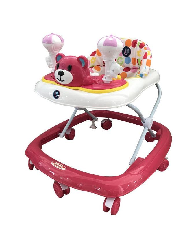 Lovely Baby - Fuzzy Baby Walker - Pink