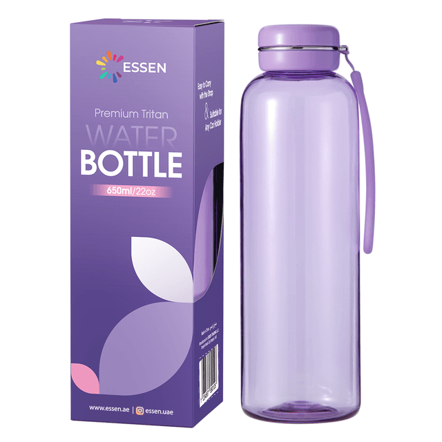 Essen - Tritan Water Bottle - 650ml - Purple