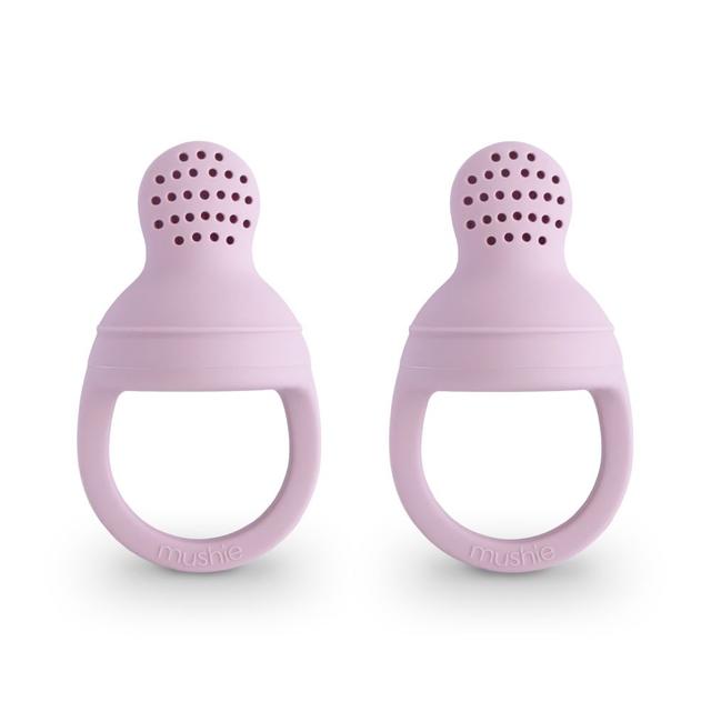 Mushie - Silicone Fresh Food Feeder - Soft Lilac - Pack of 2