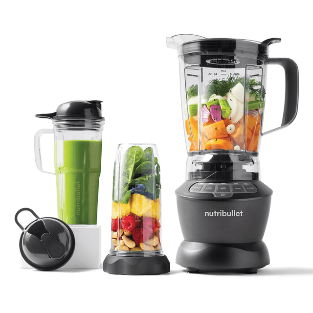 Nutribullet - Full Size Blender NBC-12A 1200 Watts + 9pcs Accessories - Dark Grey