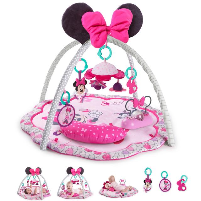 Bright Starts - Disney Baby Minnie Mouse Activity Gym Play Mat with Melodies