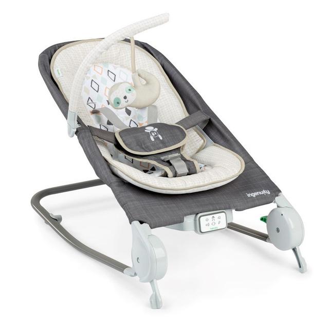 Ingenuity - Happy Belly Rock To Bounce Bouncer And Rocker Seat - Parker