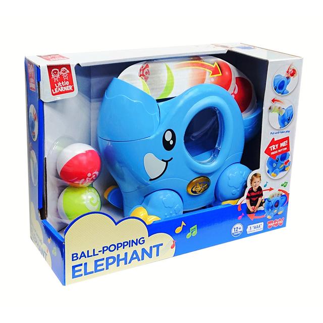 Happy Kids - Little Learner Ball-Popping Elephant Early Learning Toy