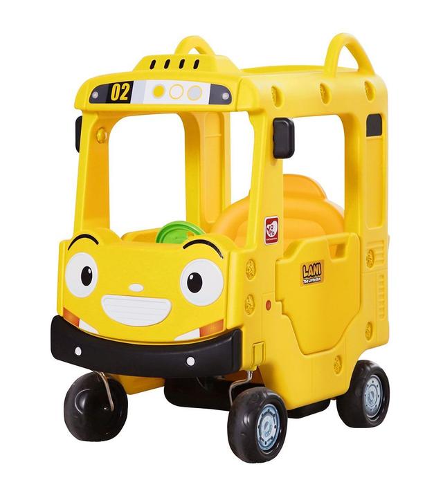 Amsham - Little Bus Lani Roof Car Ride Indoor Car Kids - Yellow