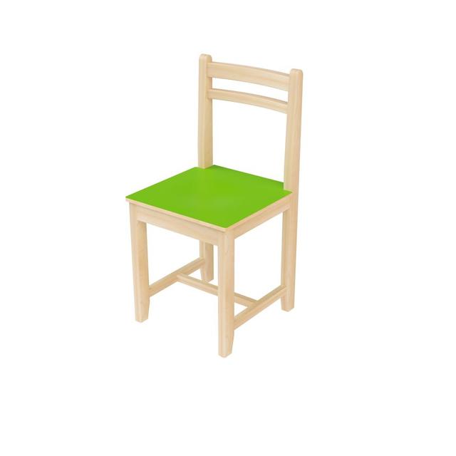 Edu Fun - Classic Plus Kids Chair - Green - 35 cm