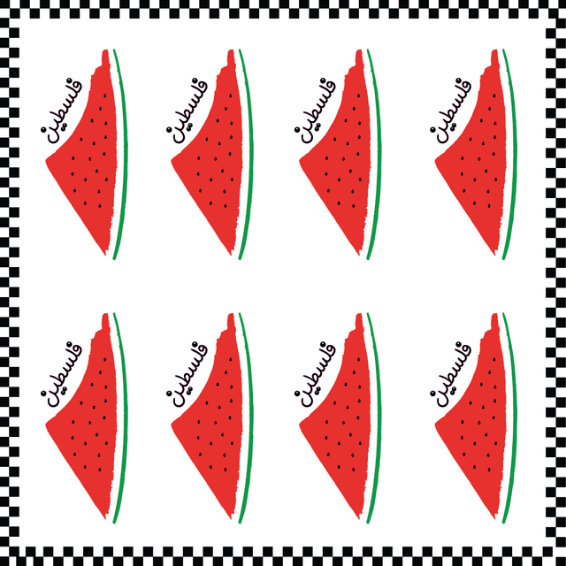 Twinkle Hands - Palestinian Map Watermelon Stickers